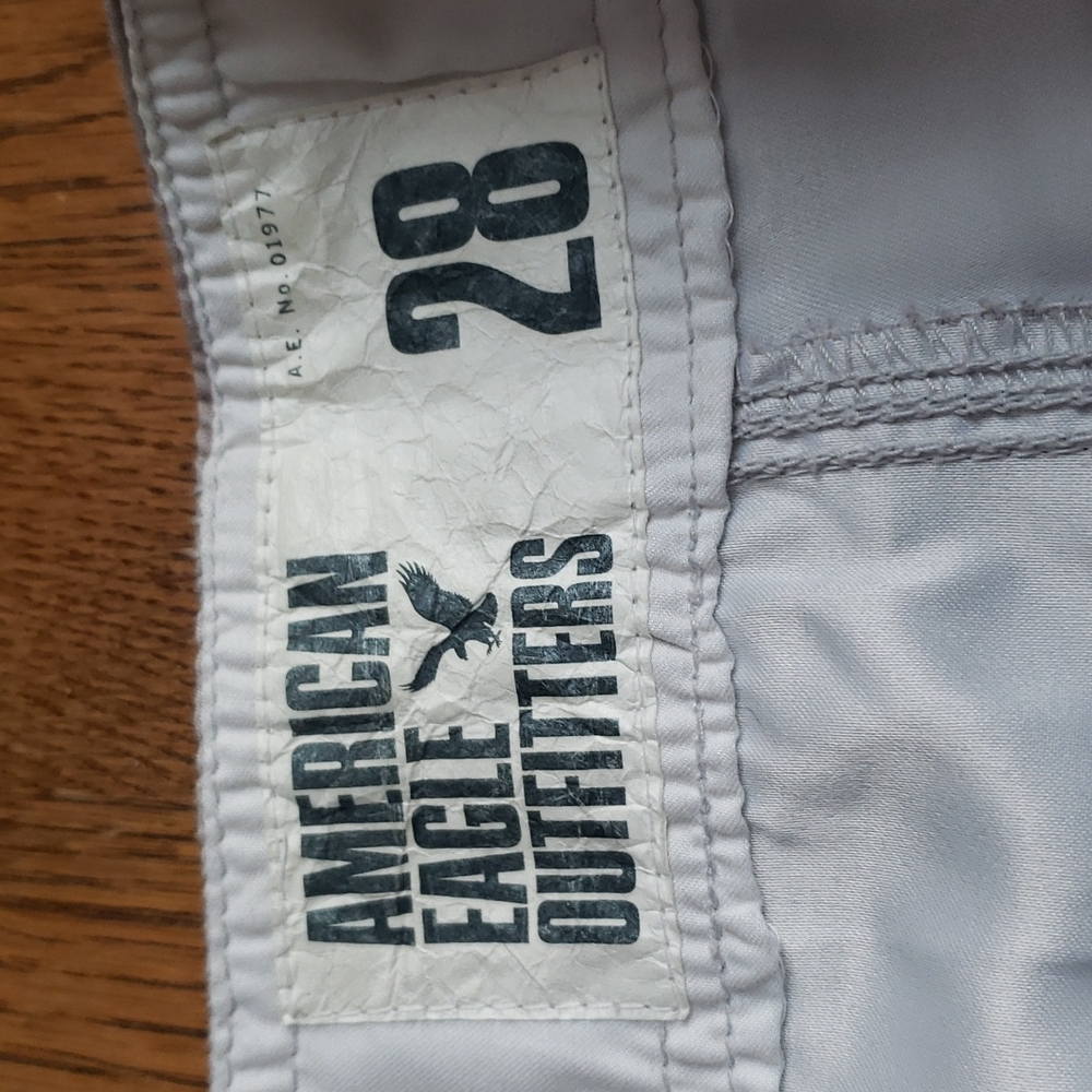 Size 28 Board Shorts American Eagle Outfitter Vintage Swim Shorts Lace Up - Picture 5 of 7